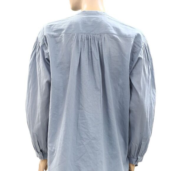 Nili Lotan Neville Tunic Shirt Top Cotton Long Sleeve Oversized Formal M 285749 - Picture 8 of 10